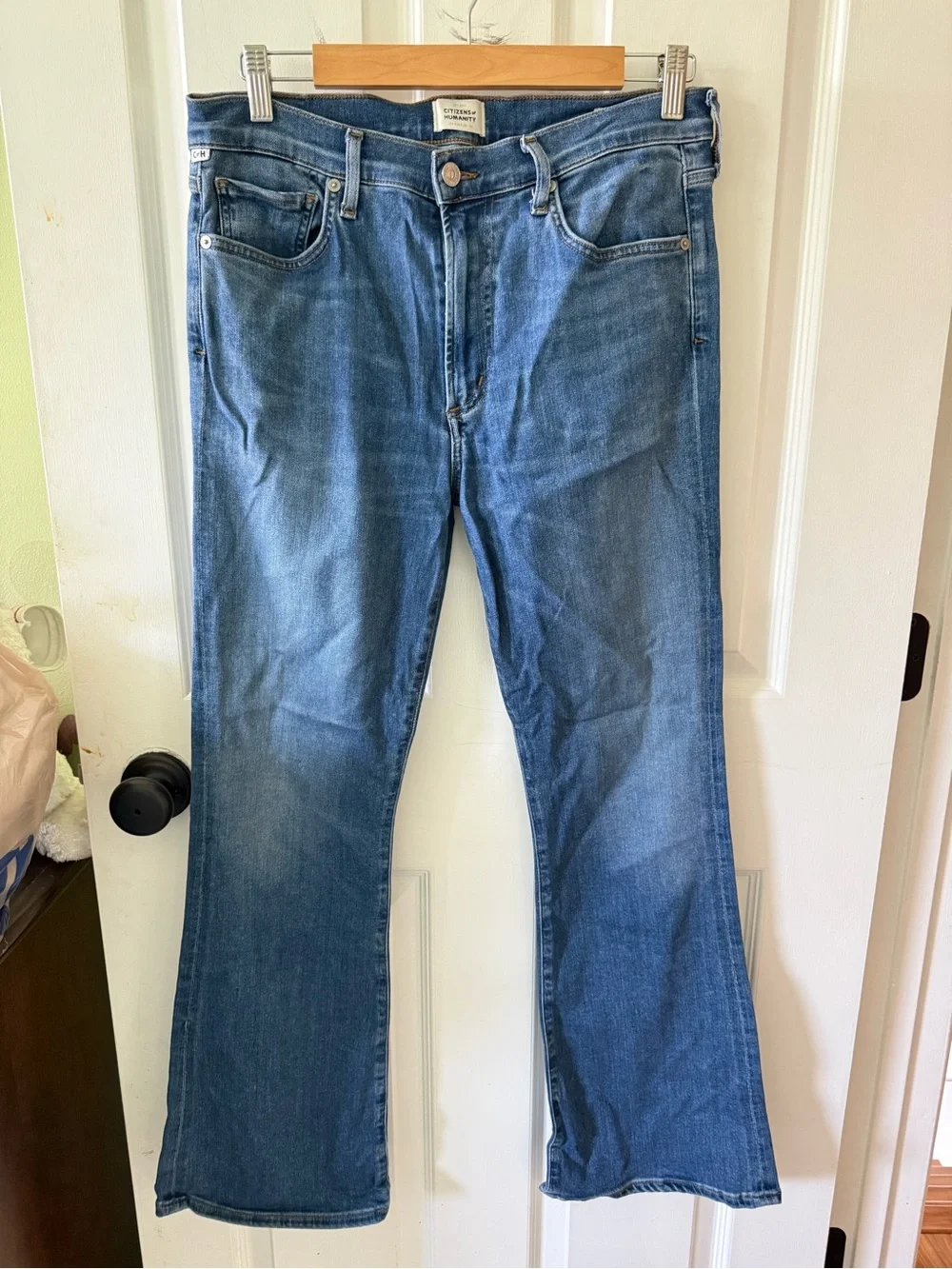 Citizens Of Humanity Emmanuelle Blue Flare Jeans
